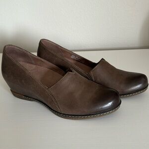 Dansko leather wedges size 36
